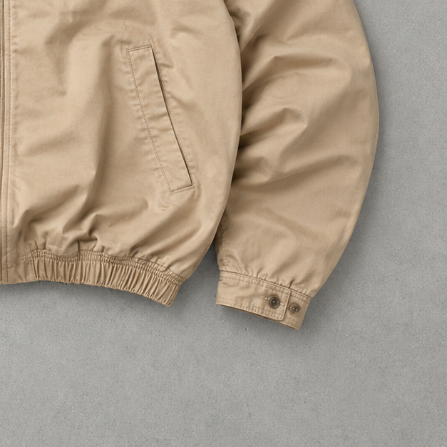 Ralph Lauren Harrington Jacket Beige, Marineblau Limited (S)