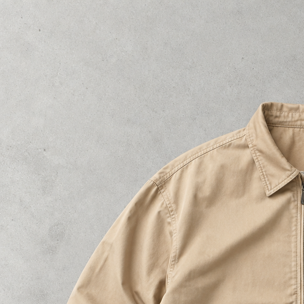 Ralph Lauren Harrington Jacket Beige, Marineblau Limited (S)