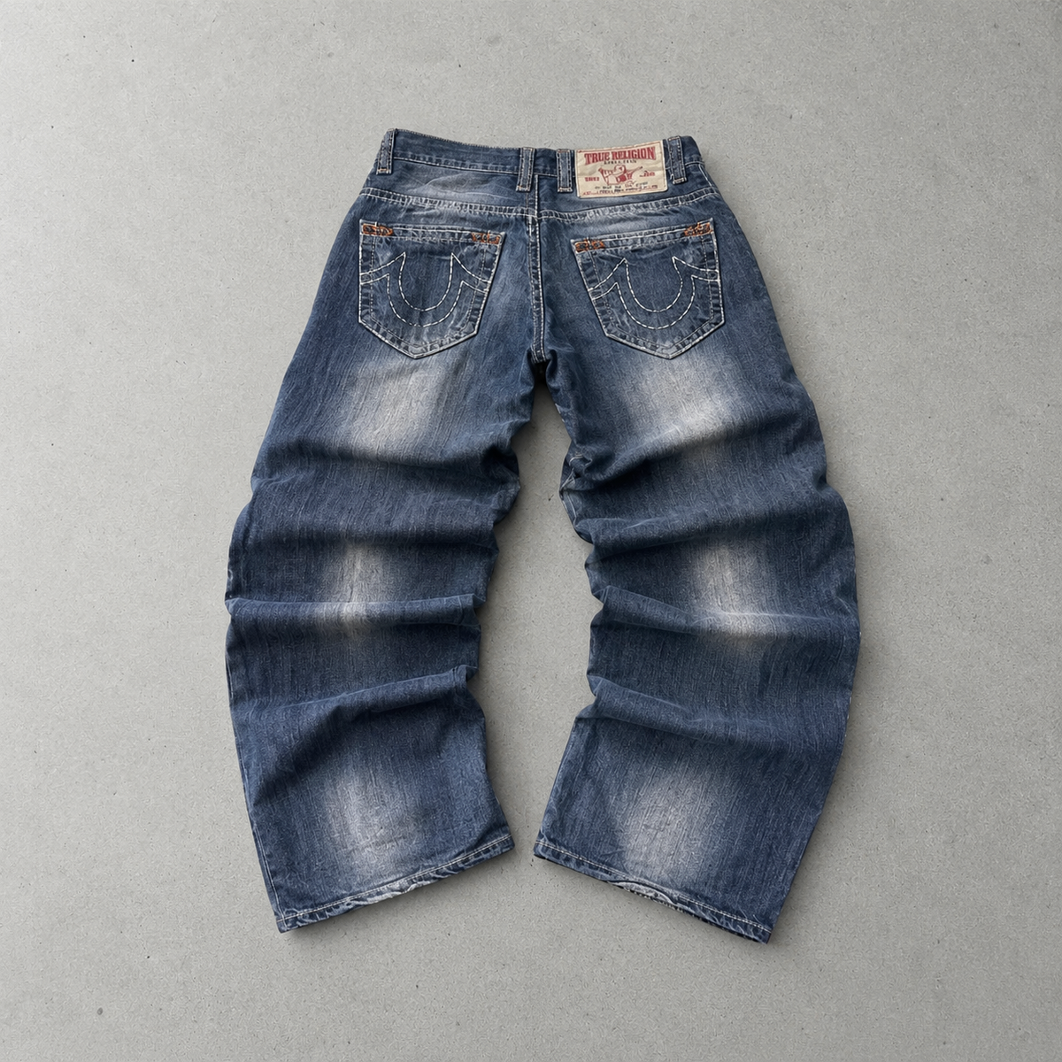True Religion Straight Fit Jeans Blau, Hellblau Rare (W30 | DE 46)