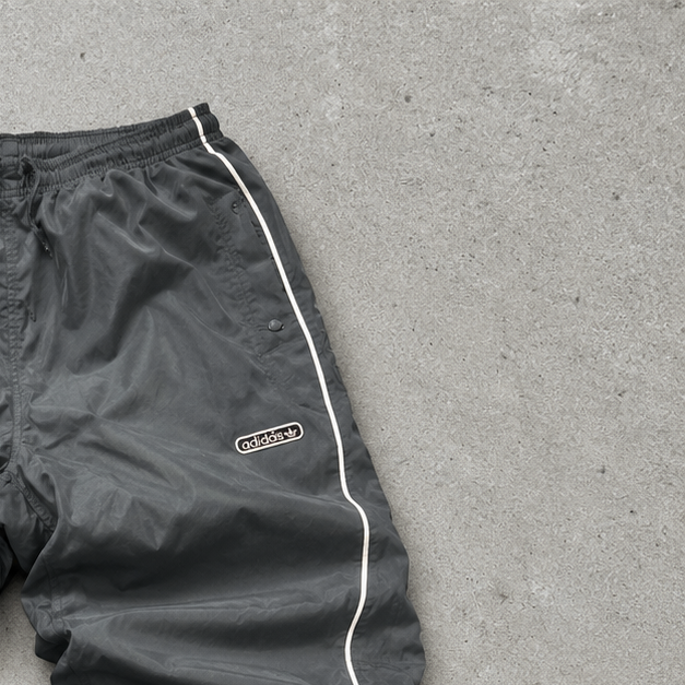 Y2K Adidas Track Pants Schwarz Limited (S)