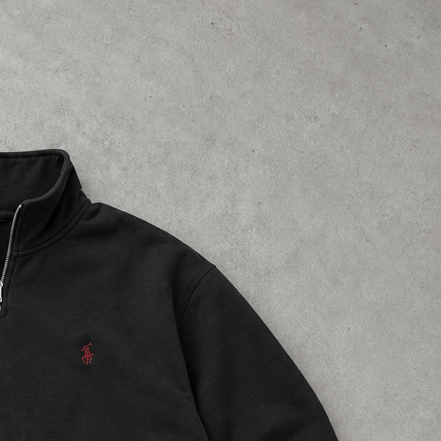 Polo Ralph Lauren Half-Zip Sweater Grau Rare (XL)