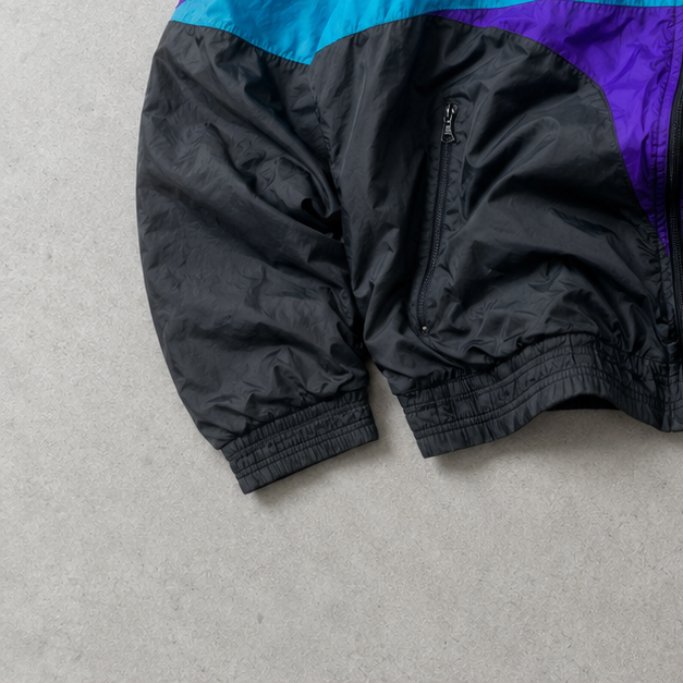 Y2K Nike Jacket Black Purple Rare (XL)
