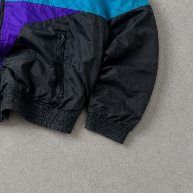 Y2K Nike Jacket Black Purple Rare (XL)