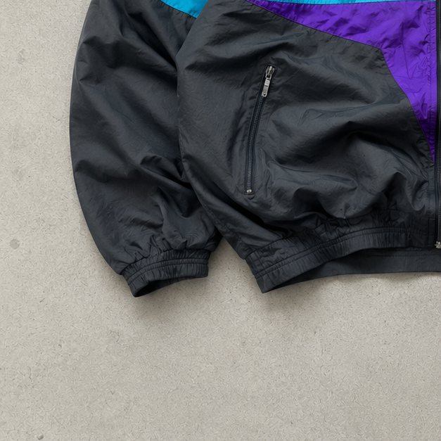 Y2K Nike Jacket Black Purple Rare (XL)