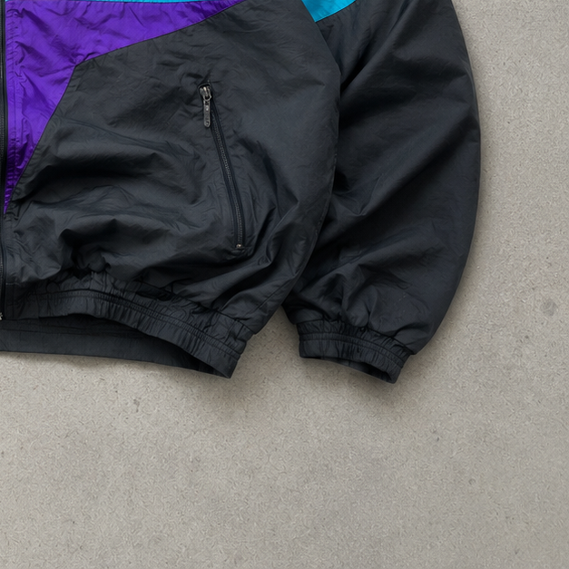 Y2K Nike Jacket Black Purple Rare (XL)