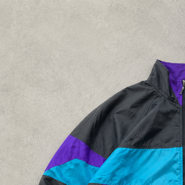 Y2K Nike Jacket Black Purple Rare (XL)