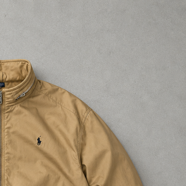 Ralph Lauren Hoodie Senffarben Rare Stitched Logo (XL)