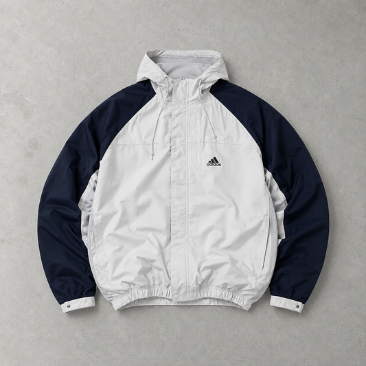 Adidas Jacket Grau, Marineblau Limited (Size M)