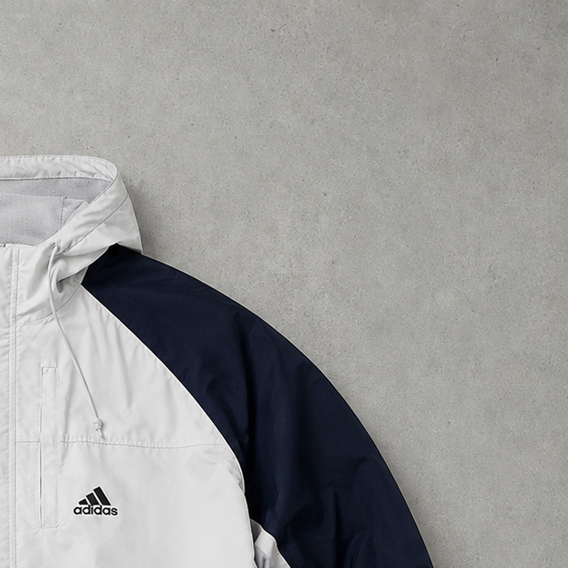 Adidas Jacket Grau, Marineblau Limited (Size M)