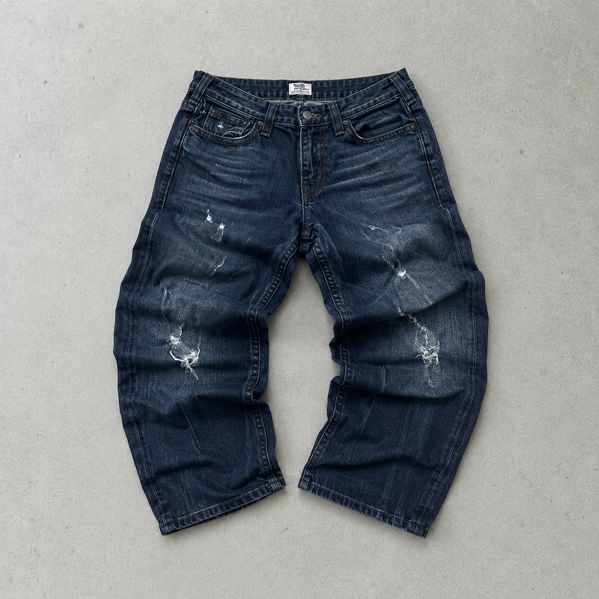 Y2K 90s Vintage True Religion Skinny Jeans Marineblau Limited (W30 | DE 46)