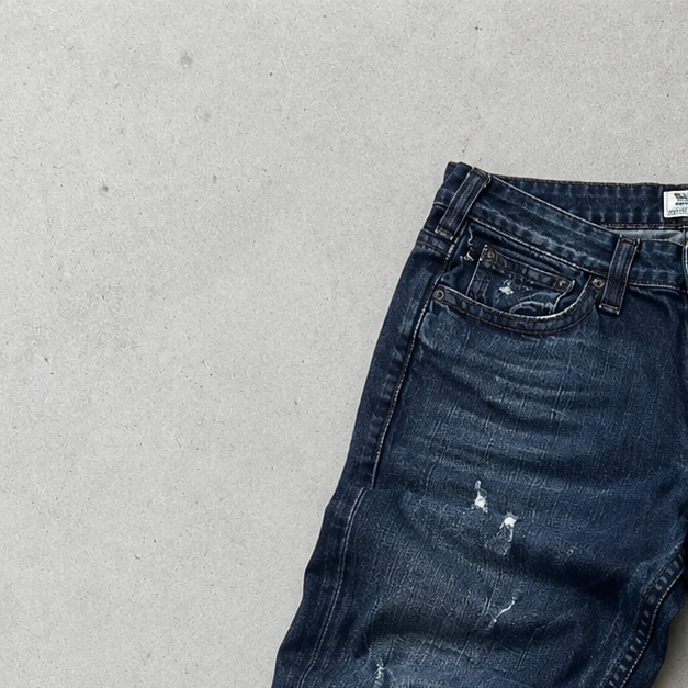Y2K 90s Vintage True Religion Skinny Jeans Marineblau Limited (W30 | DE 46)