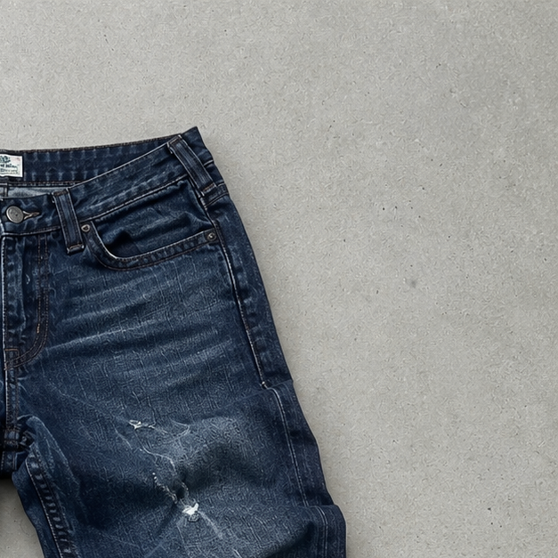 Y2K 90s Vintage True Religion Skinny Jeans Marineblau Limited (W30 | DE 46)