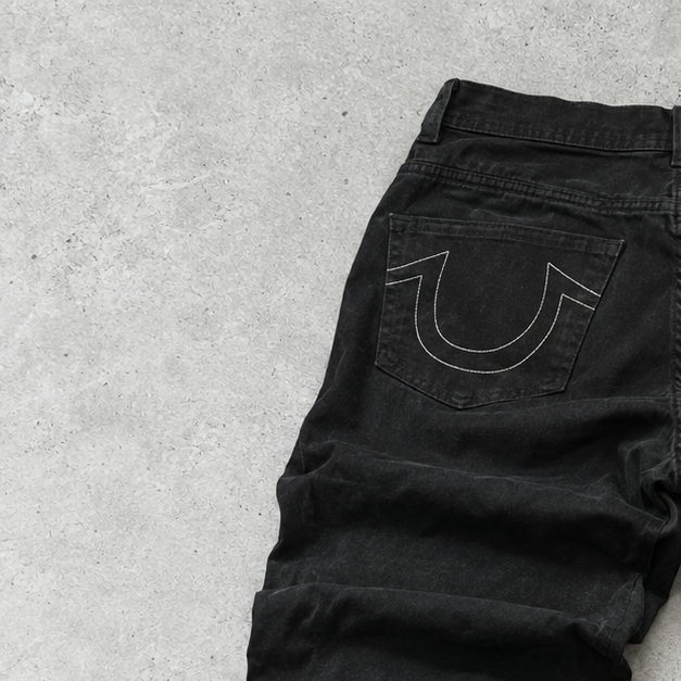 Y2K True Religion Slim Jeans Black Limited (W34 | DE 50)