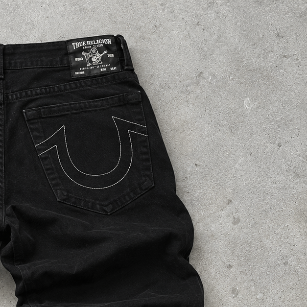Y2K True Religion Slim Jeans Black Limited (W34 | DE 50)