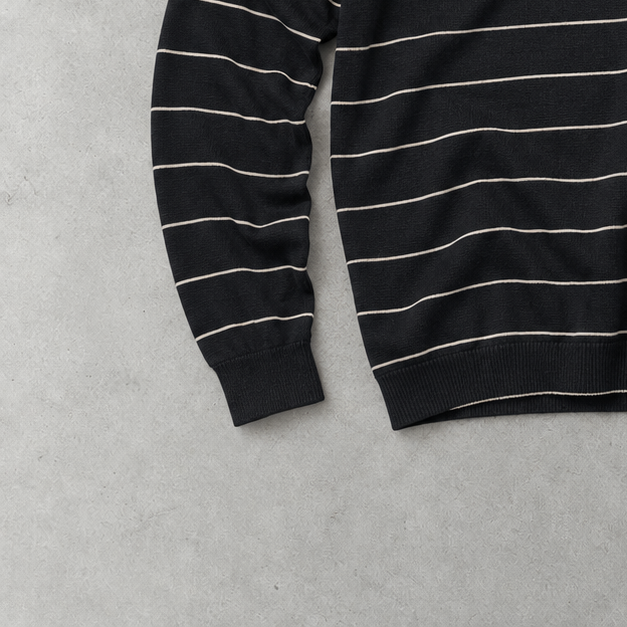 Ralph Lauren Crewneck Sweater Marineblau, Weiß Rare (XL) Stitched Logo