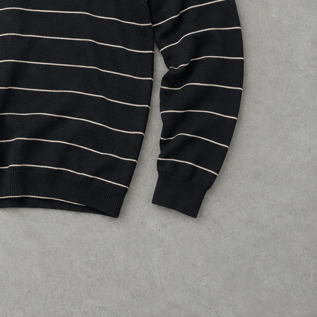 Ralph Lauren Crewneck Sweater Marineblau, Weiß Rare (XL) Stitched Logo