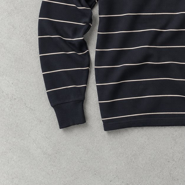 Ralph Lauren Crewneck Sweater Marineblau, Weiß Rare (XL) Stitched Logo