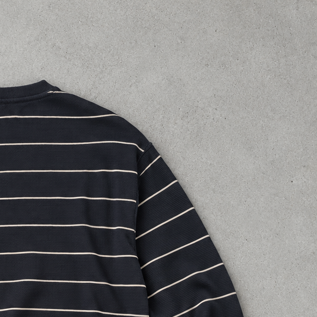 Ralph Lauren Crewneck Sweater Marineblau, Weiß Rare (XL) Stitched Logo