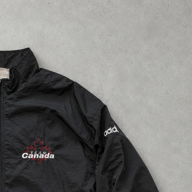 90s Adidas Jacket Black Limited (M) Stitched Logo