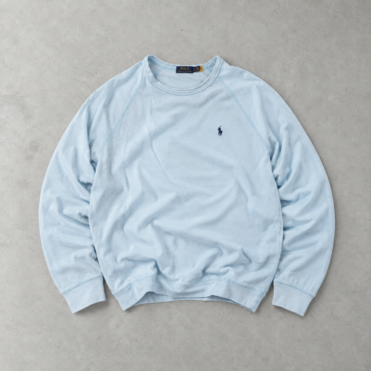 Ralph Lauren Sweater Hellblau Stitched Logo Limited (XL)