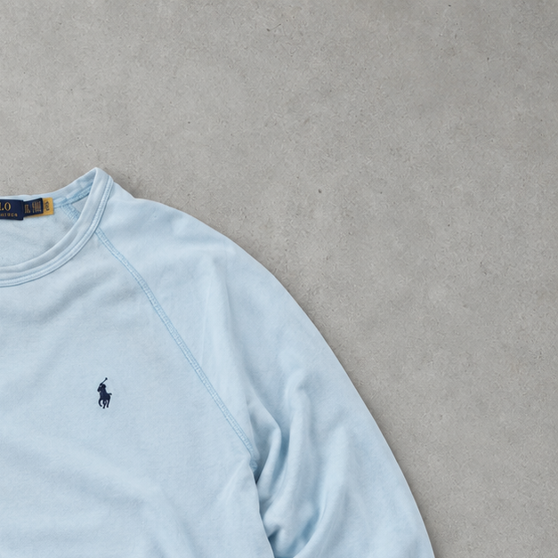 Ralph Lauren Sweater Hellblau Stitched Logo Limited (XL)