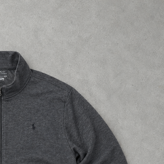 Y2K Polo Ralph Lauren Hoodie Grau Rare (XL)