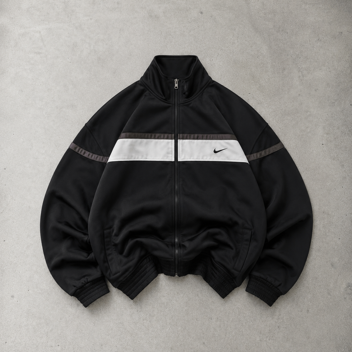 USA 90s 80s Y2K 2000 Nike Hoodie Black, White Rare (XL)