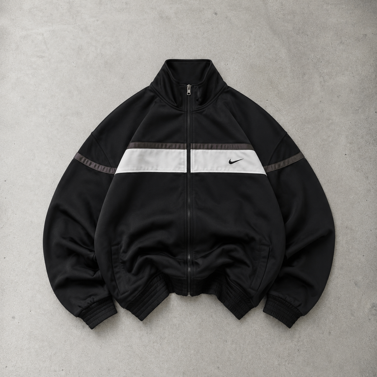 USA 90s 80s Y2K 2000 Nike Hoodie Black, White Rare (XL)