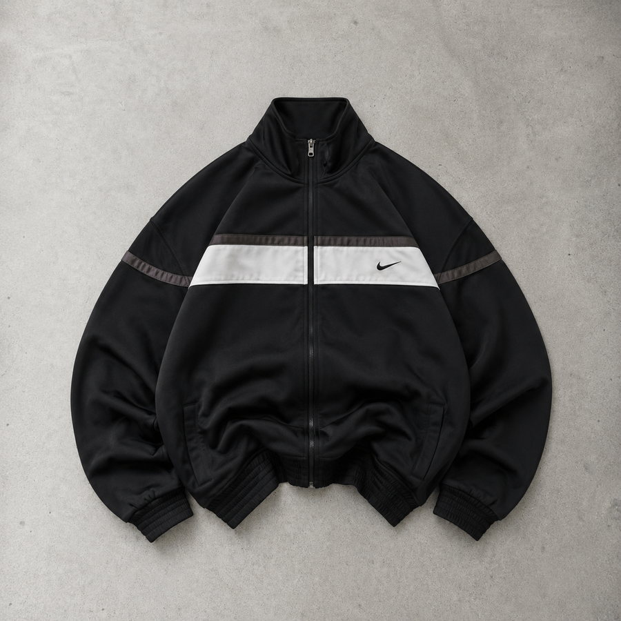 USA 90s 80s Y2K 2000 Nike Hoodie Black, White Rare (XL)