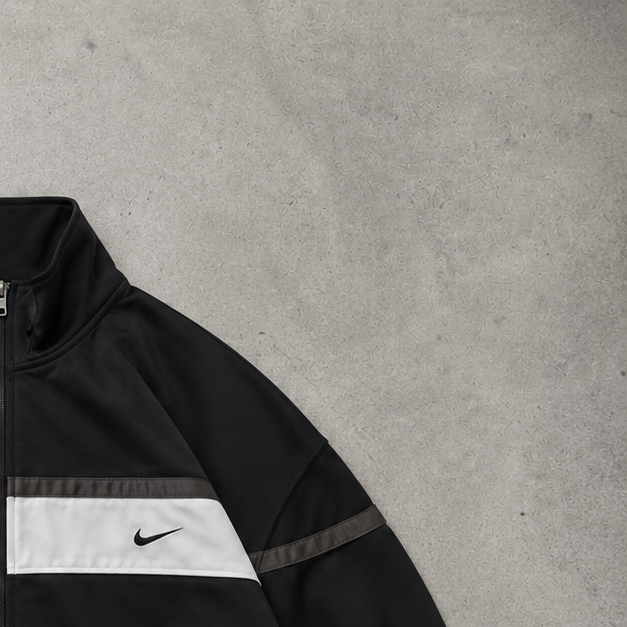 USA 90s 80s Y2K 2000 Nike Hoodie Black, White Rare (XL)