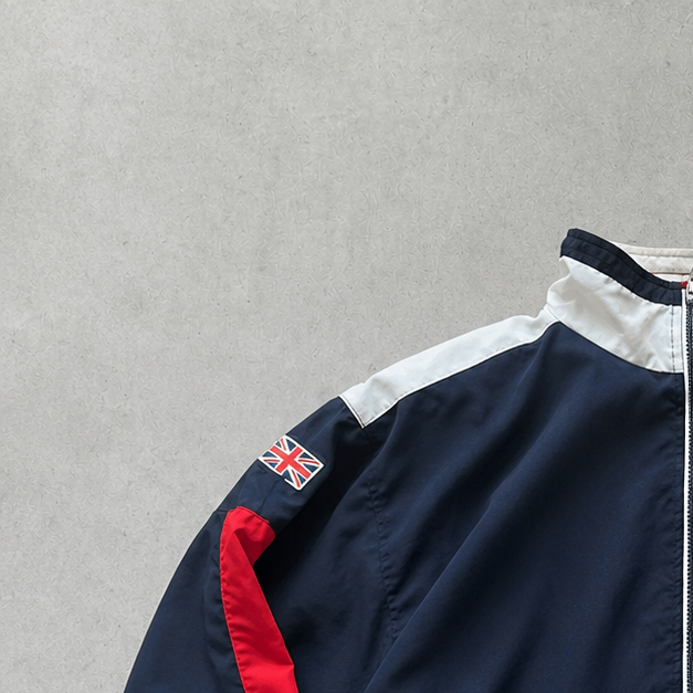Reebok Classic Jacket Red / Navy Rare Stitched Logo (M)