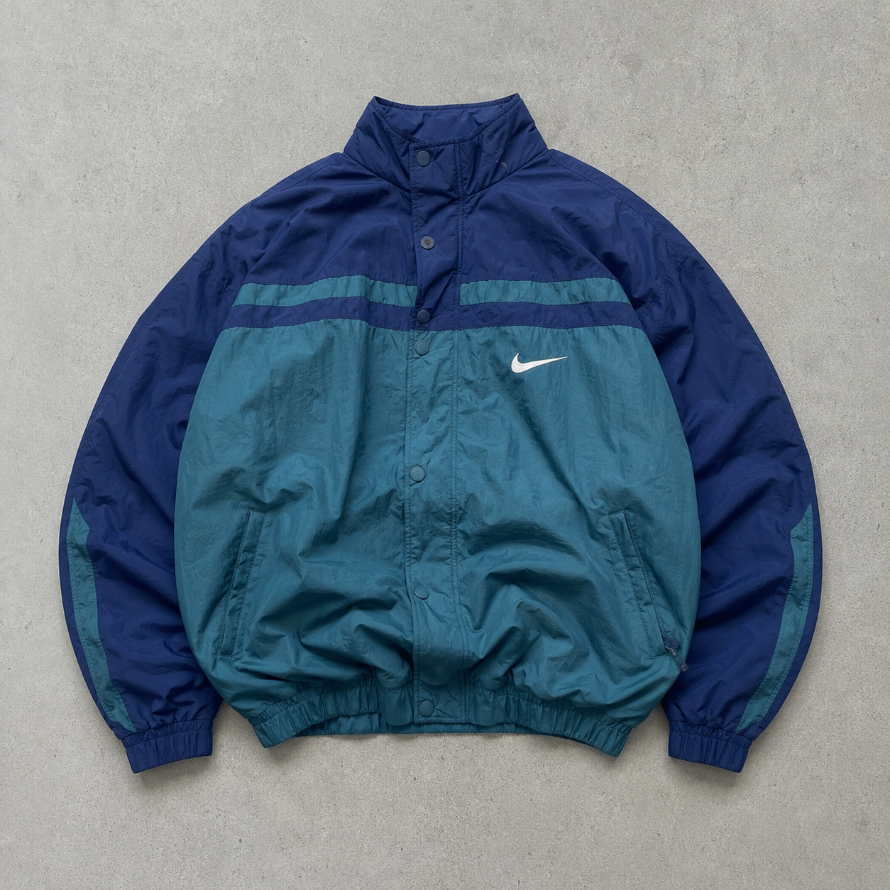 Nike Windbreaker Blue, Dunkelgrün Limited (Size L)