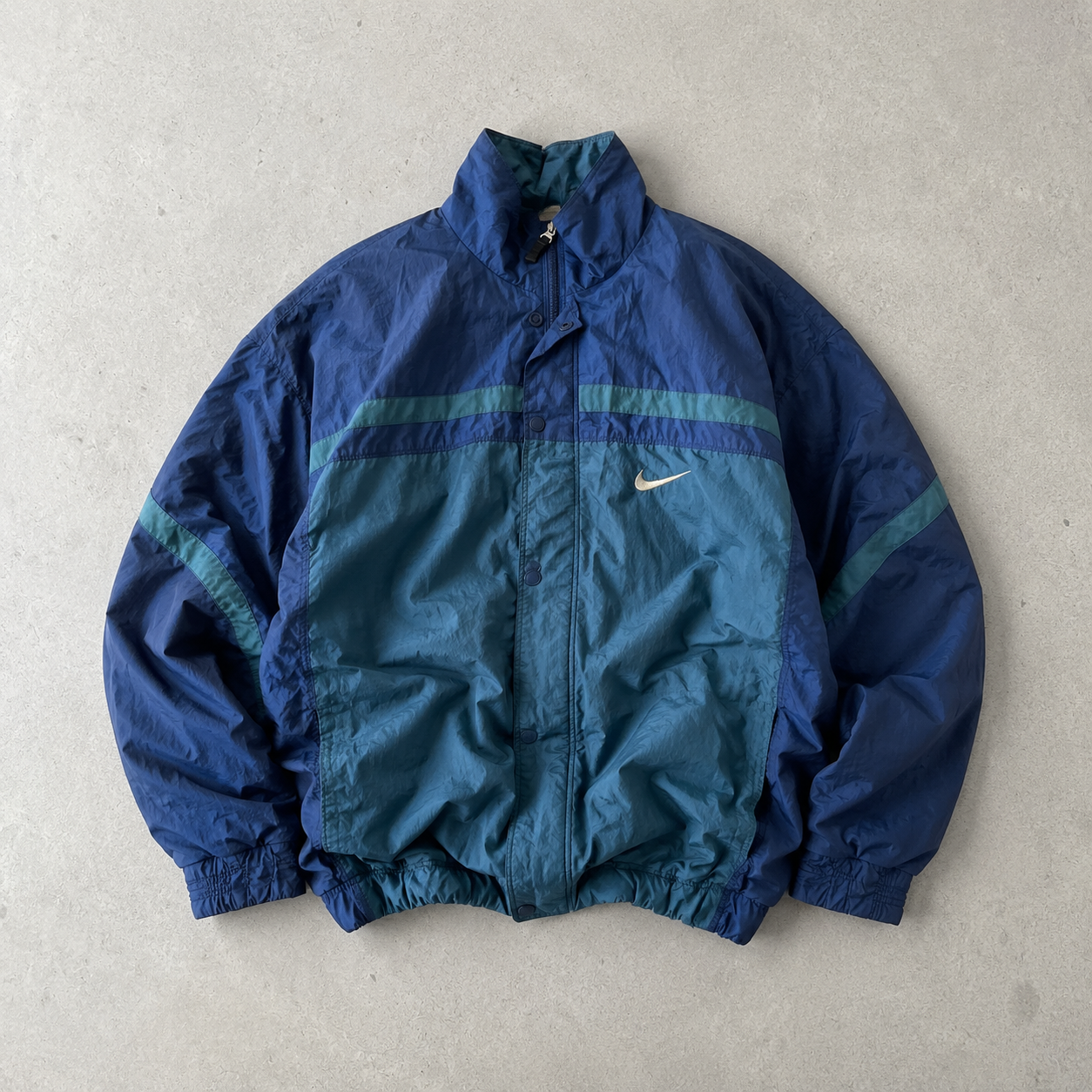 Nike Windbreaker Blue, Dunkelgrün Limited (Size L)
