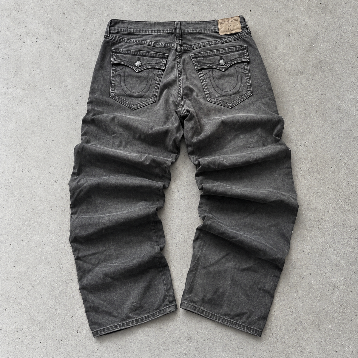 True Religion Straight Fit Jeans Black Rare (XL)