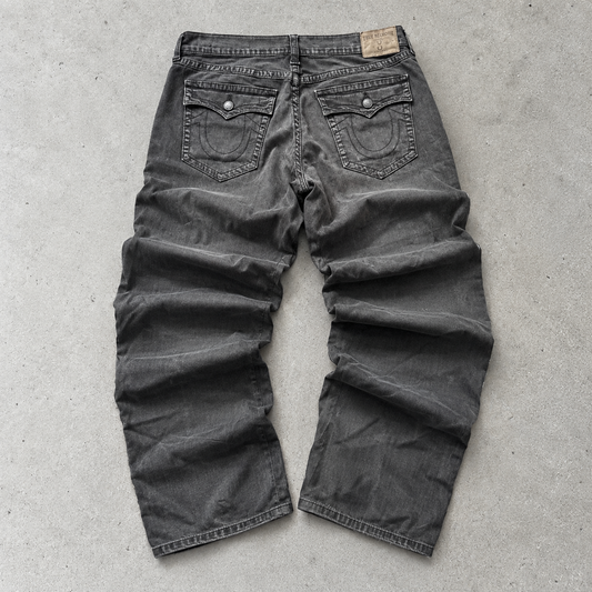 True Religion Straight Fit Jeans Black Rare (XL)