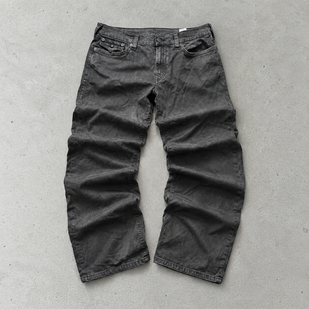 True Religion Straight Fit Jeans Black Rare (XL)