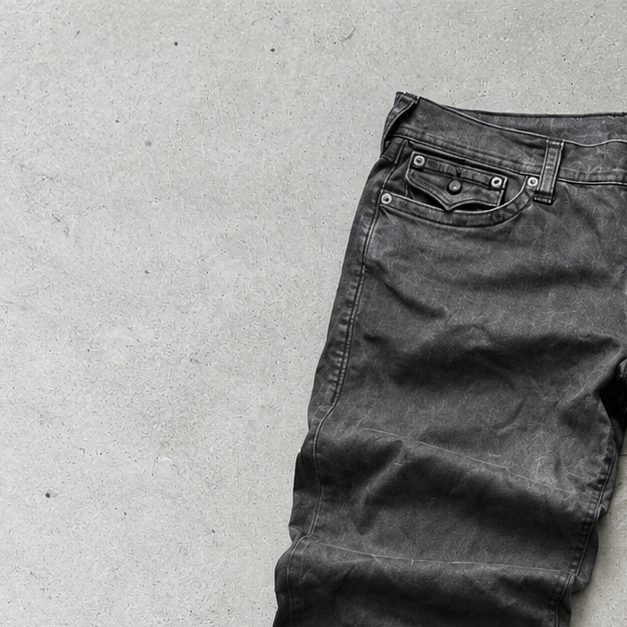 True Religion Straight Fit Jeans Black Rare (XL)