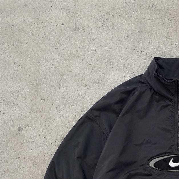Y2K Vintage Nike Windbreaker Black, White Rare (XL)