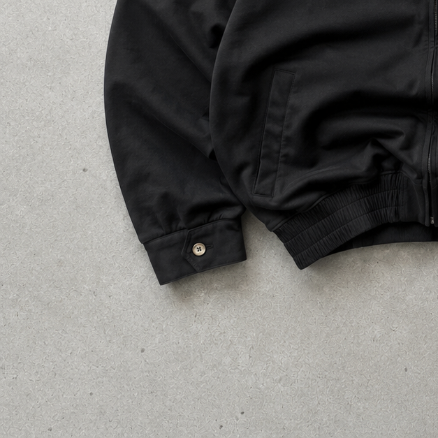 Ralph Lauren Harrington Jacket Black Rare Stitched Logo (XS)
