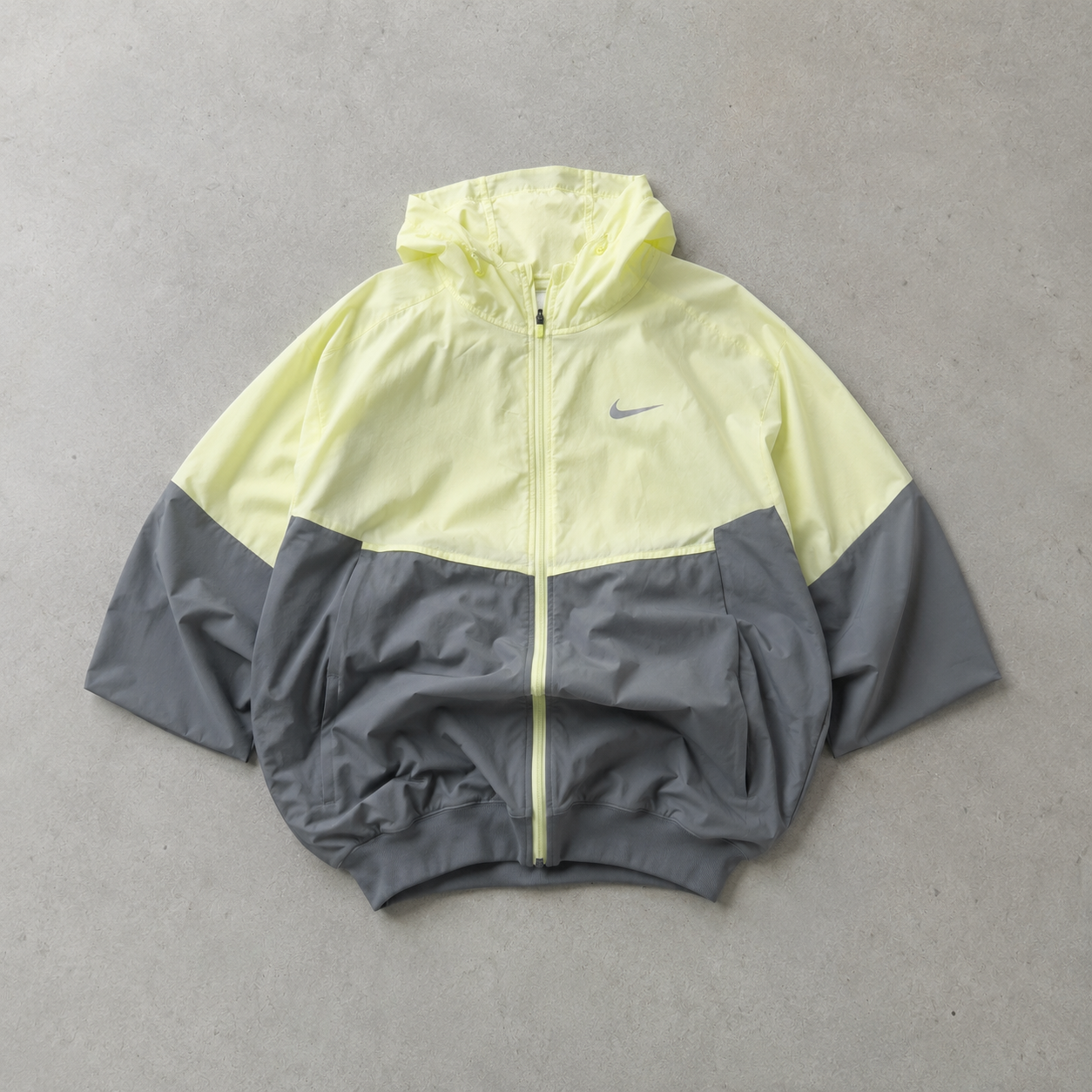 Nike Jacket Yellow, Grey Rare (Size L)