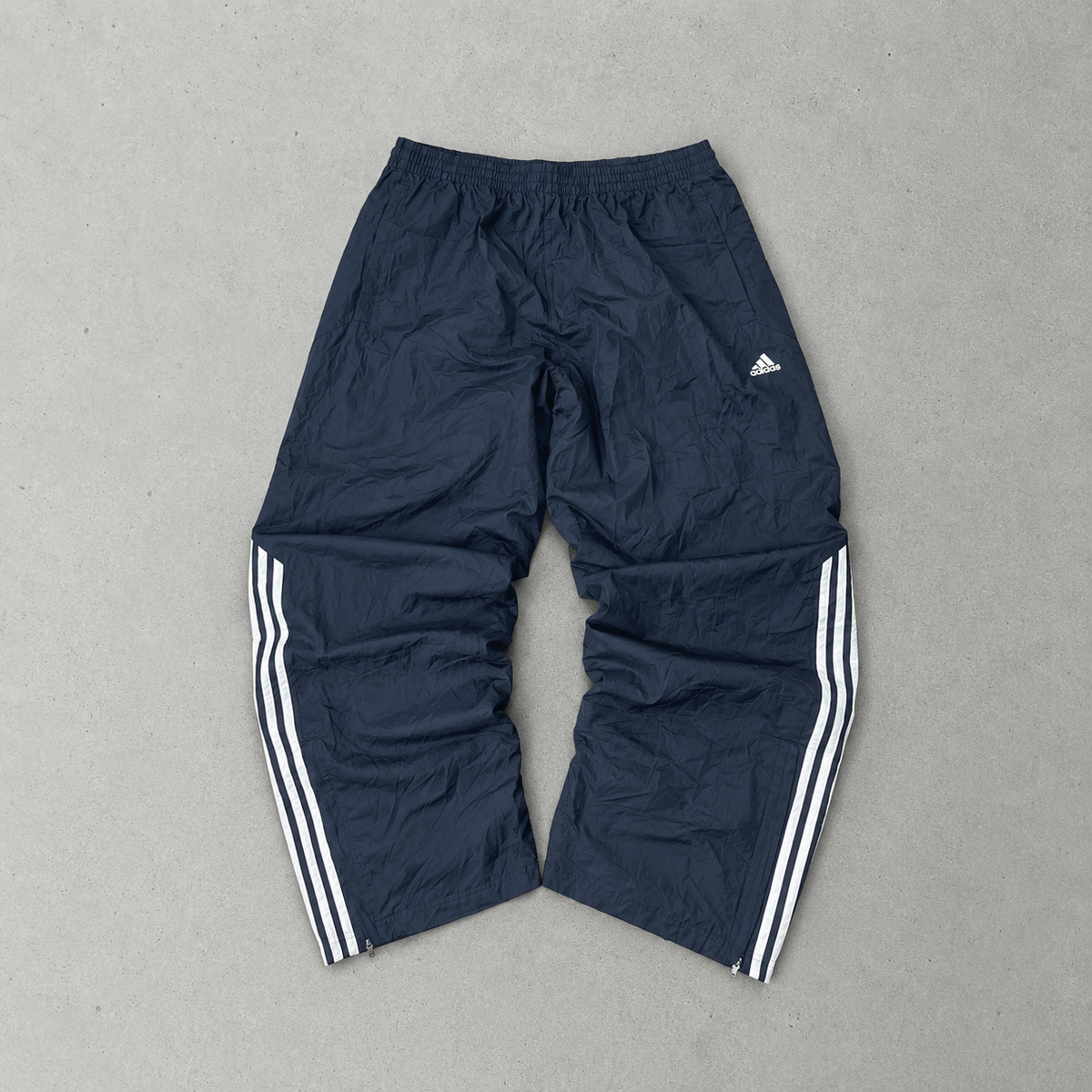 90s Adidas Track Pants Marineblau, Weiß Rare (Size M)