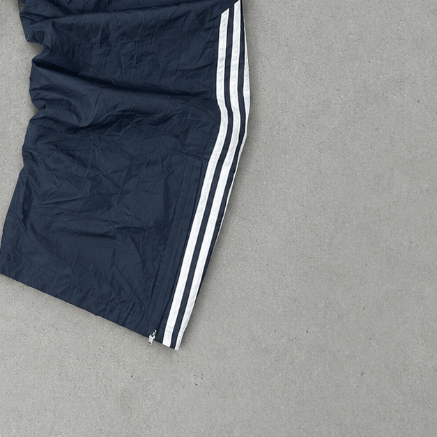 90s Adidas Track Pants Marineblau, Weiß Rare (Size M)
