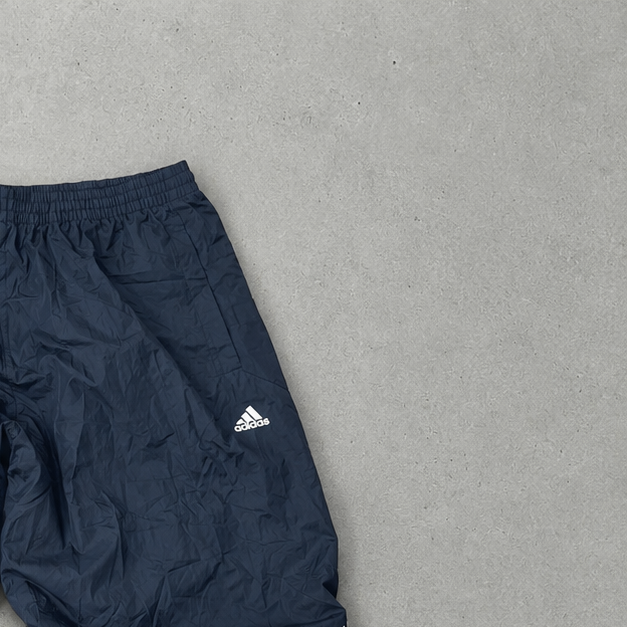 90s Adidas Track Pants Marineblau, Weiß Rare (Size M)