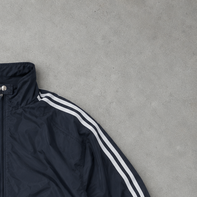 Veste de survêtement Adidas bleu marine/blanc rare (M)