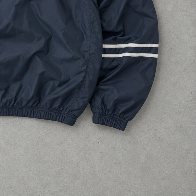 Veste de survêtement Adidas bleu marine/blanc rare (M)
