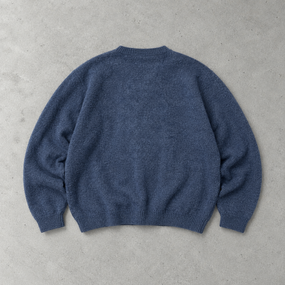 Ralph Lauren Sweater Blau Stitched Logo Rare (XL)