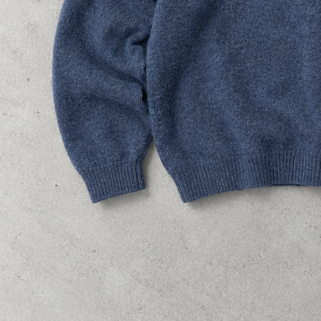 Ralph Lauren Sweater Blau Stitched Logo Rare (XL)
