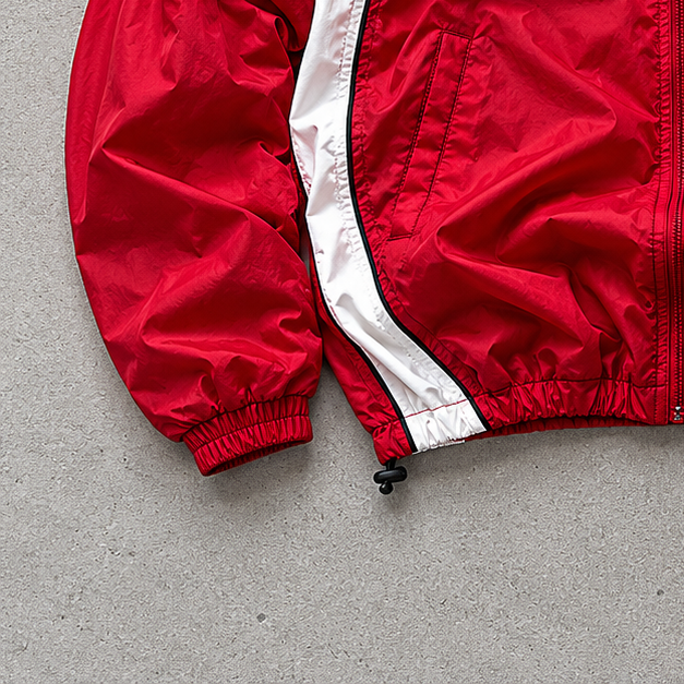 Kappa Windbreaker Red / White Rare Stitched Logo (M)