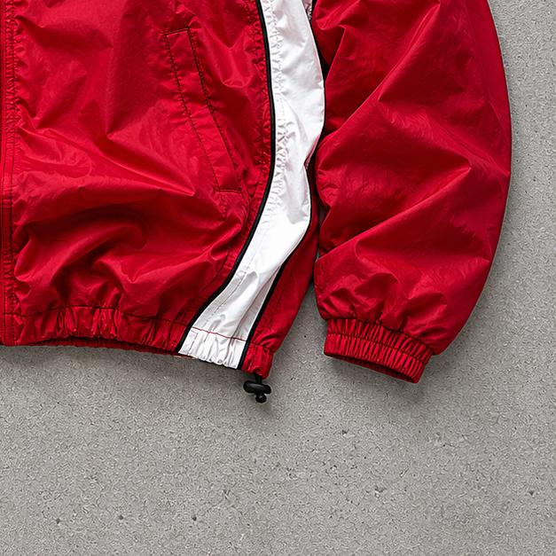 Kappa Windbreaker Red / White Rare Stitched Logo (M)