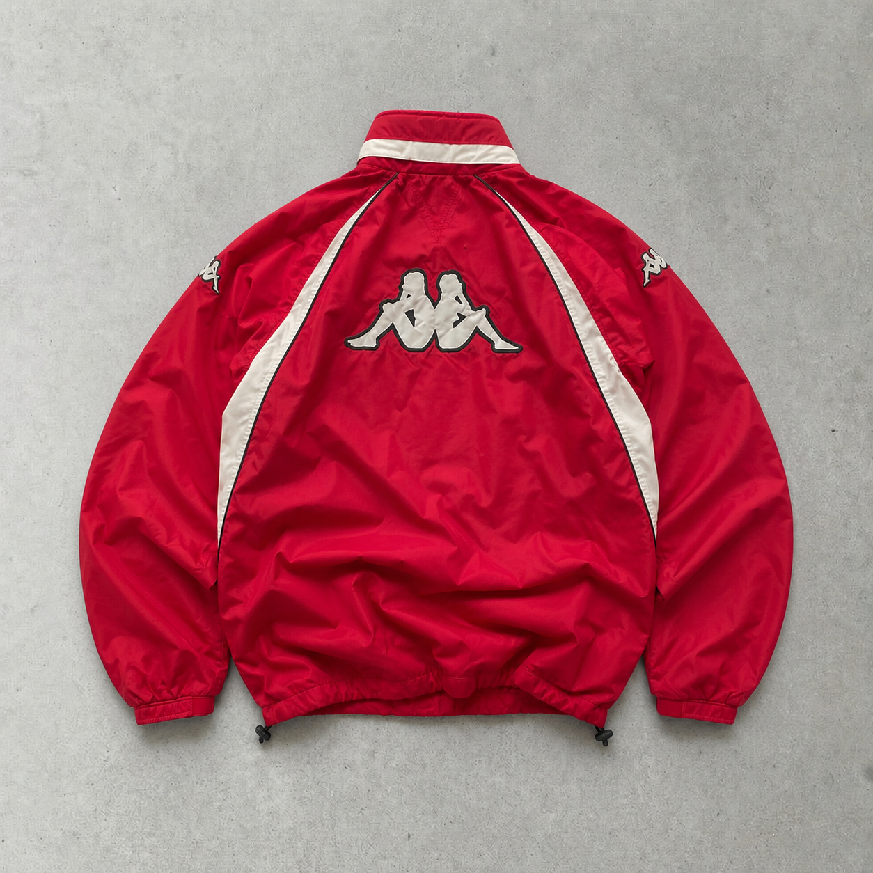 Kappa Windbreaker Red / White Rare Stitched Logo (M)